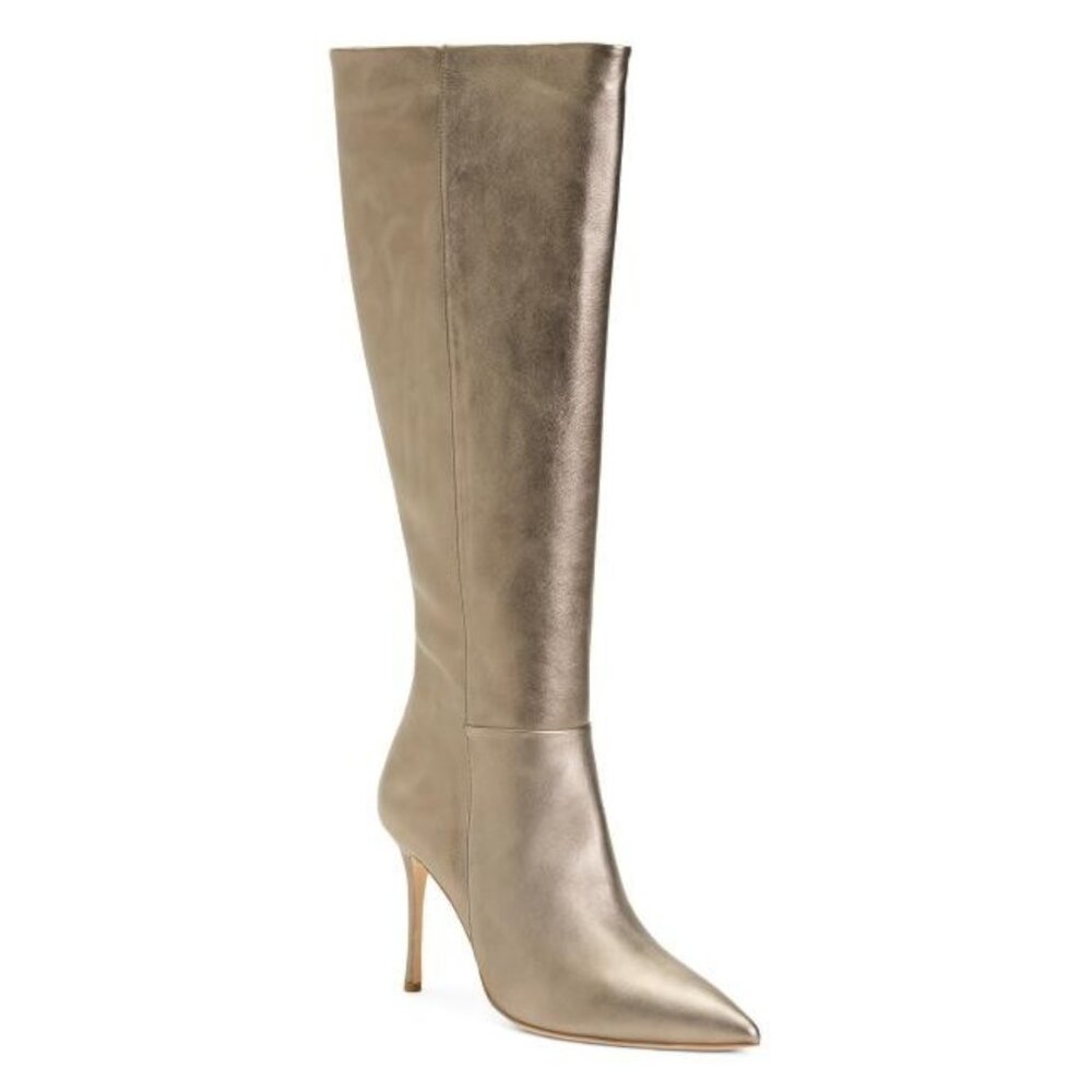 BADGLEY MISCHKA Leather Runway Tall Shaft Boots
